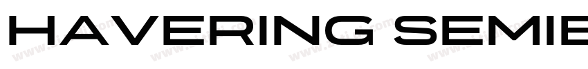 Havering SemiBold字体转换